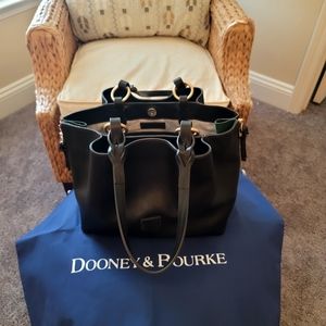 DB Florentine Leather Large Zip Barlow Satchel
